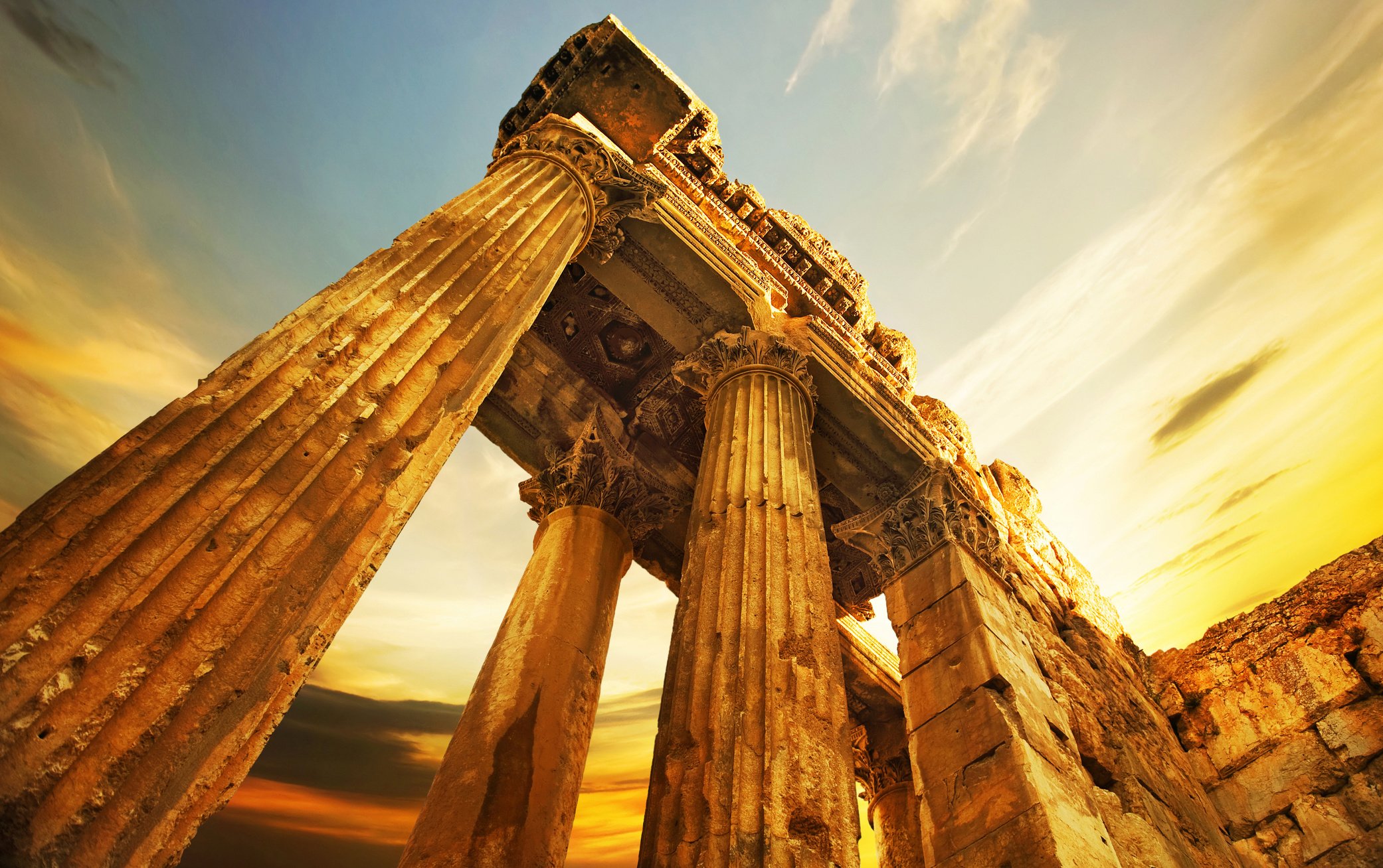 Roman Columns in Baalbeck