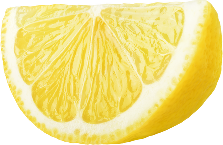 Lemon wedge cutout