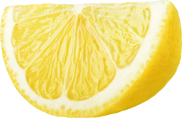 Isolated Lemon Slice